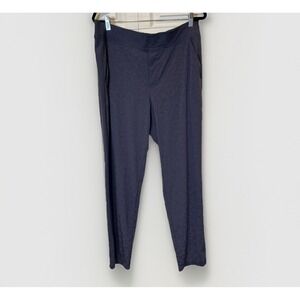 Athleta Womens Brooklyn Ankle Pants 16T  Blue TexturedTapered Pull-On
